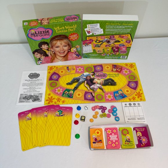 Disney Lizzie McGuire Board Game - Yellow and Pink - Picture 2 of 16
